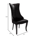 Chaise de salle à manger à dossier haut