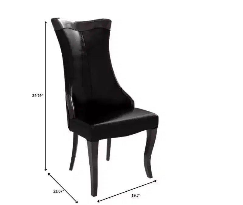 Chaise de salle à manger à dossier haut