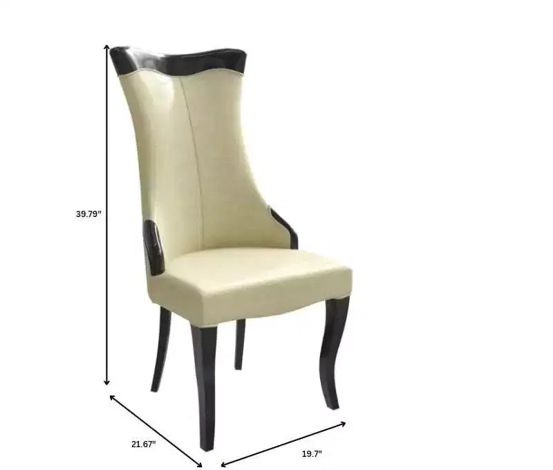 Chaise de salle à manger à dossier haut