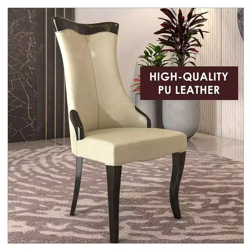 Chaise de salle à manger à dossier haut