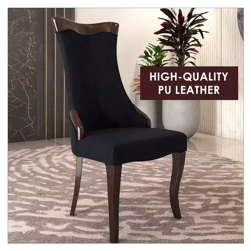 Chaise de salle à manger à dossier haut