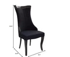 Chaise de salle à manger à dossier haut