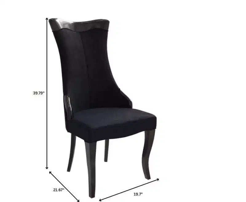 Chaise de salle à manger à dossier haut